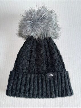 The North Face Oh Mega Faux Fur Pom Beanie